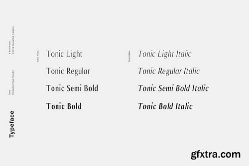 Tonic Font Family Tonic Font Family