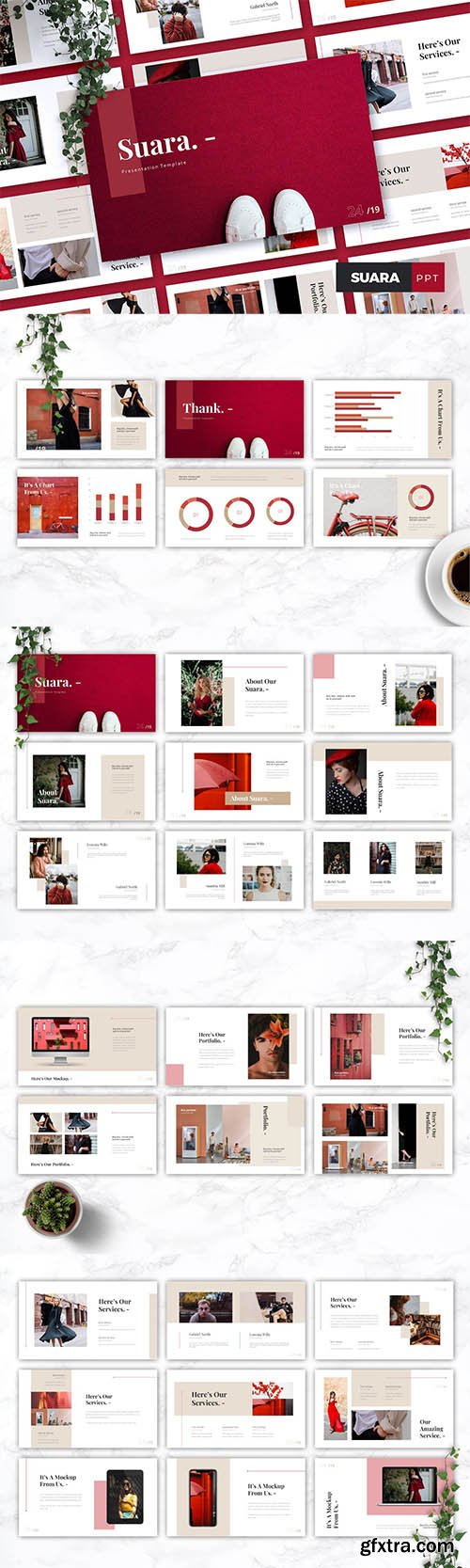SUARA - Fashion Powerpoint, Keynote and Google Slides Templates SUARA - Fashion Powerpoint, Keynote and Google Slides Templates