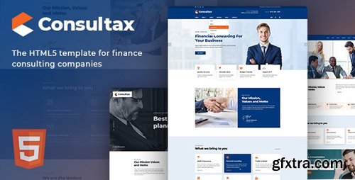ThemeForest - Consultax v1.0 - Financial & Consulting HTML5 Template (Update: 2 July 19) - 24052069