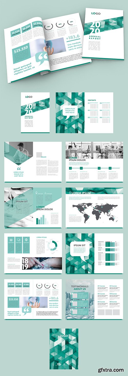 Annual Report Layout with Teal Geometric Elements 285700160 Annual Report Layout with Teal Geometric Elements 285700160