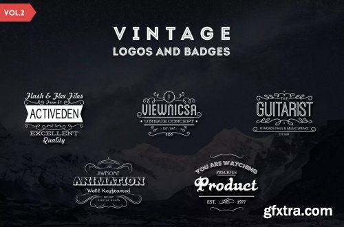 Vintage Logos and Badges Template - Vol.2