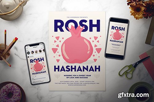 Rosh Hashanah Flyer Set Rosh Hashanah Flyer Set