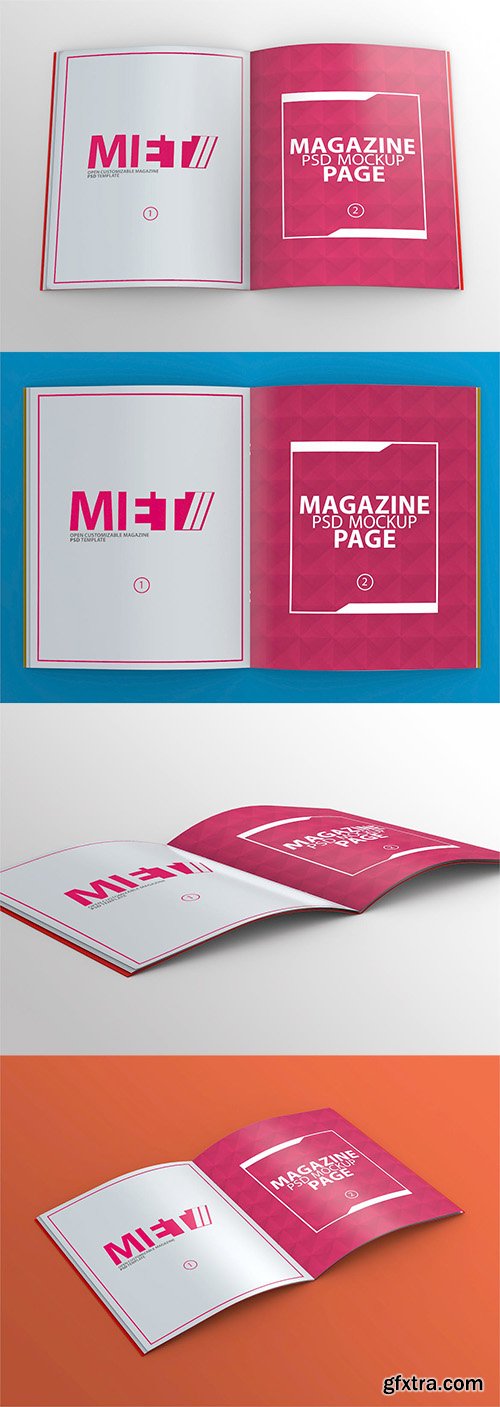 Open Magazine Mock-up PSDs vol 1 Open Magazine Mock-up PSDs vol 1