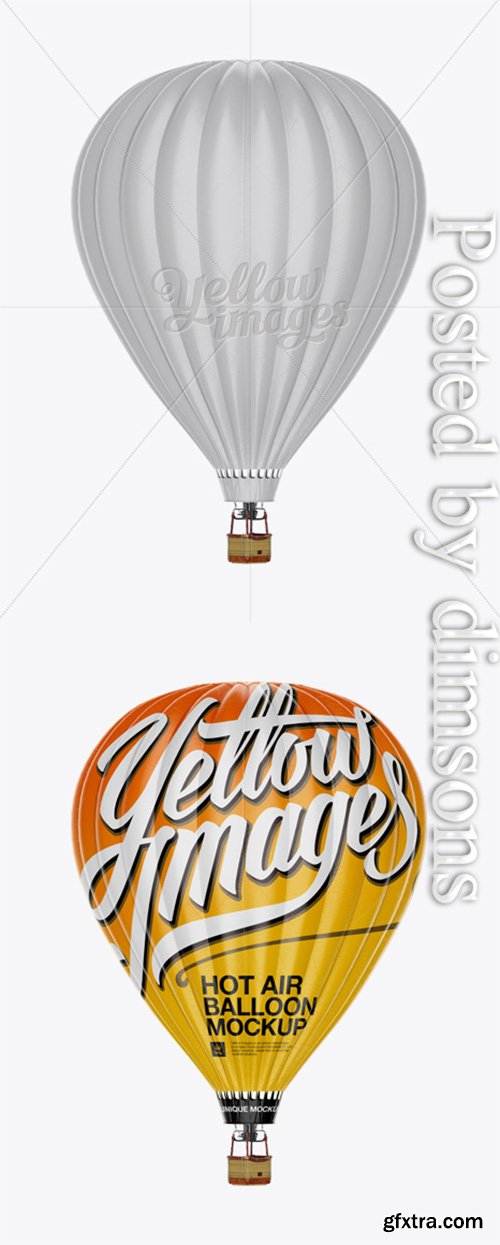Hot Air Balloon Mockup 13284 Hot Air Balloon Mockup 13284