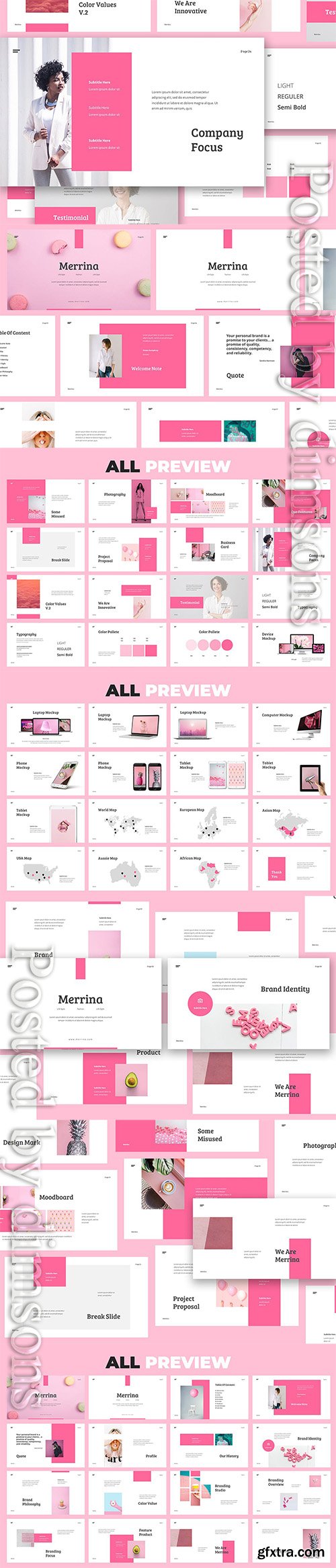 Merrina - Brand Guideline Powerpoint Template