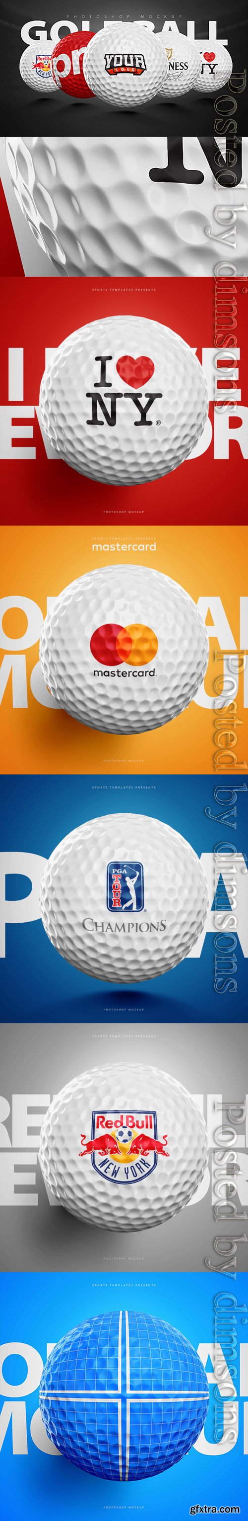 Golf Ball Mockup