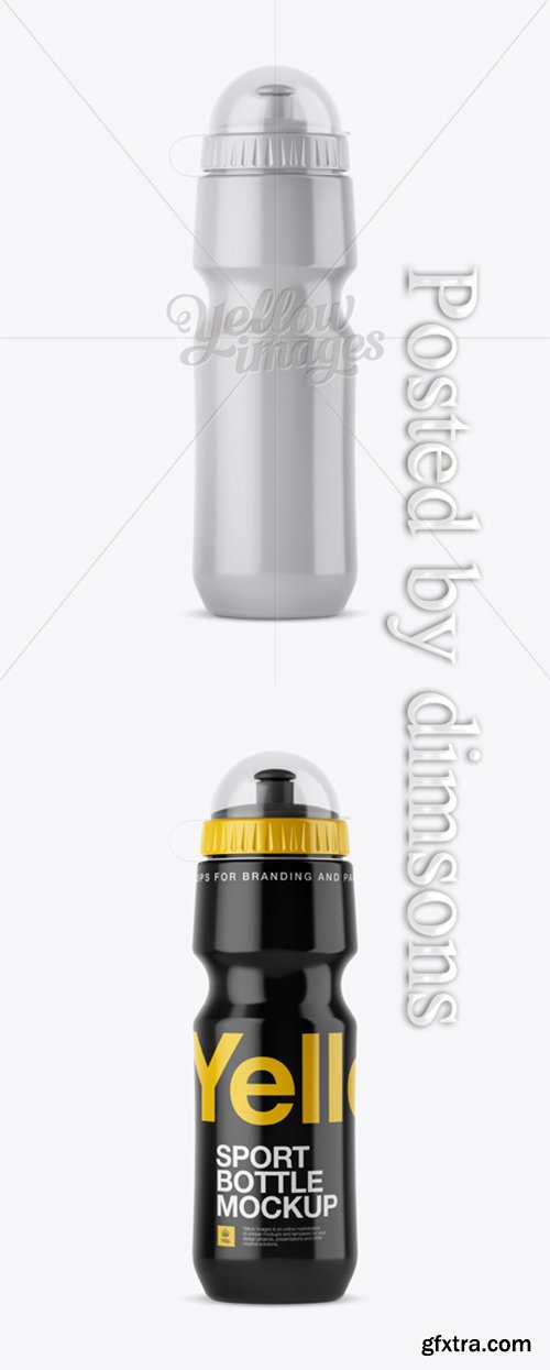 Plastic Sport Bottle Mockup 13342