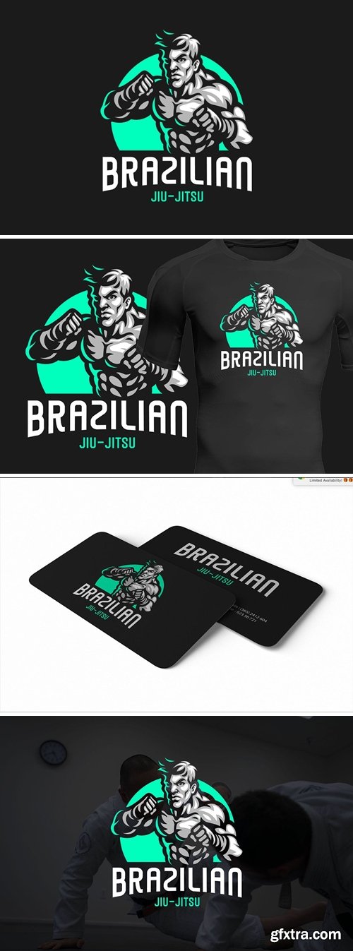 Brazilian Jiu jitsu Logo Template » GFxtra