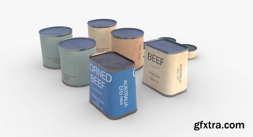 Cgtrader - Australian Combat Rations WWII Low-poly 3D model