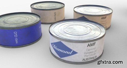Cgtrader - Australian Combat Rations WWII Low-poly 3D model