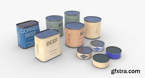Cgtrader - Australian Combat Rations WWII Low-poly 3D model
