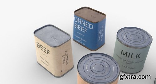 Cgtrader - Australian Combat Rations WWII Low-poly 3D model