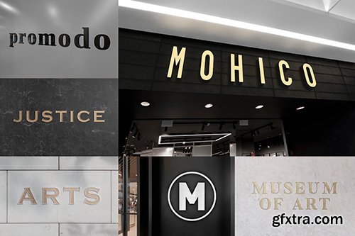 3d Logo Mockups Collection Vol. 1