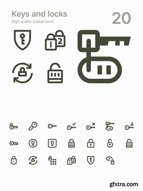 Keys and Locks icons
