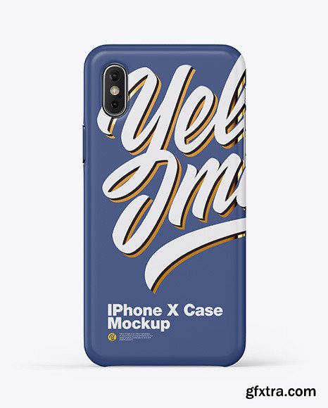 iPhone X Matte Case Mockup 48387