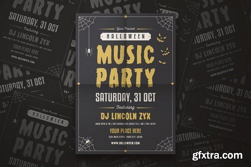 Halloween Music Party Flyer