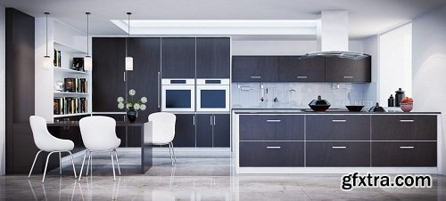 Kitchen Vray Interior 3d Model