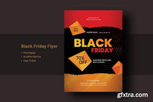 Black Friday Flyer Template V-4