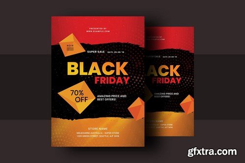 Black Friday Flyer Template V-4