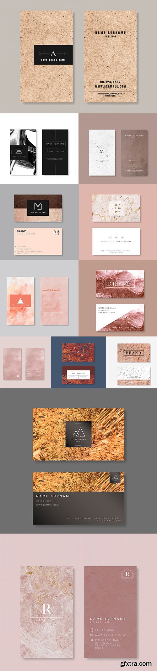 Set of Professional Business Card Templates vol1