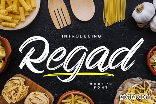 Regad Modern Food Font