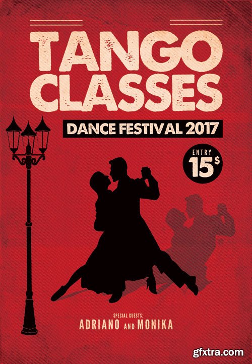 Tango classes - Premium flyer psd template