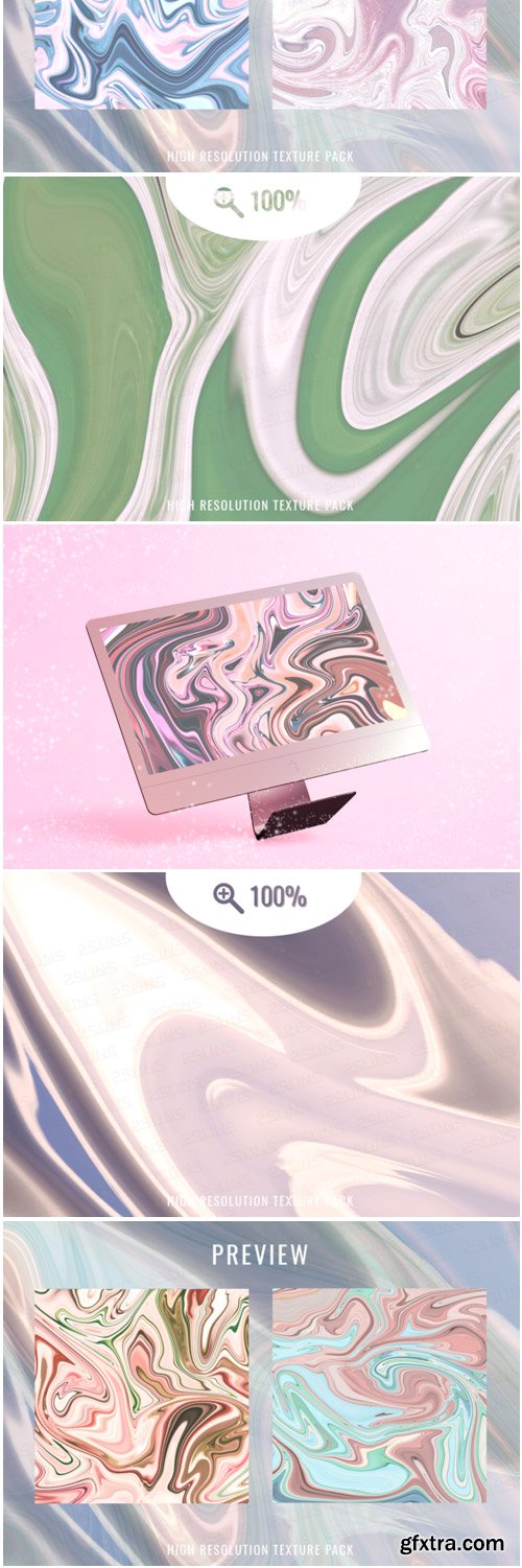 Pastel Marble Digital Paper Textures 1758519