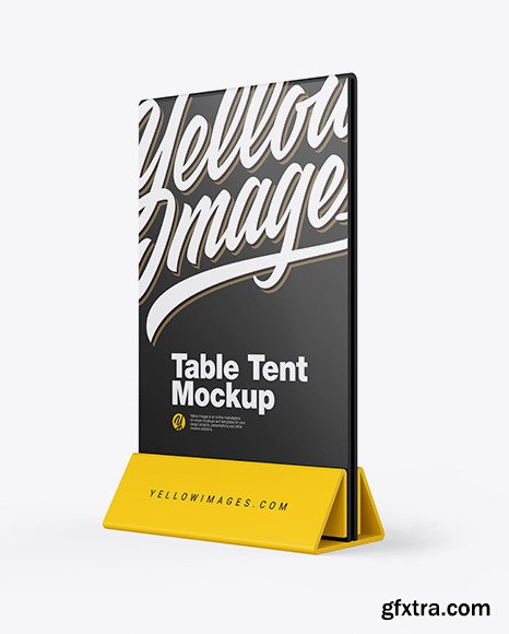 Plastic Table Tent Mockup 48445