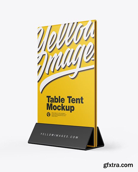 Plastic Table Tent Mockup 48445