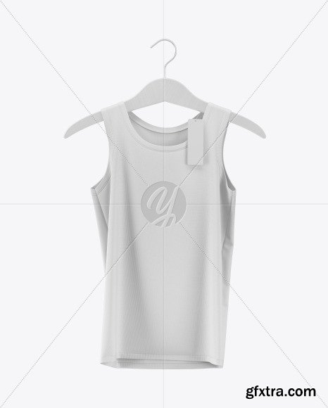 Sleeveless Shirt on Hanger Mockup 48482