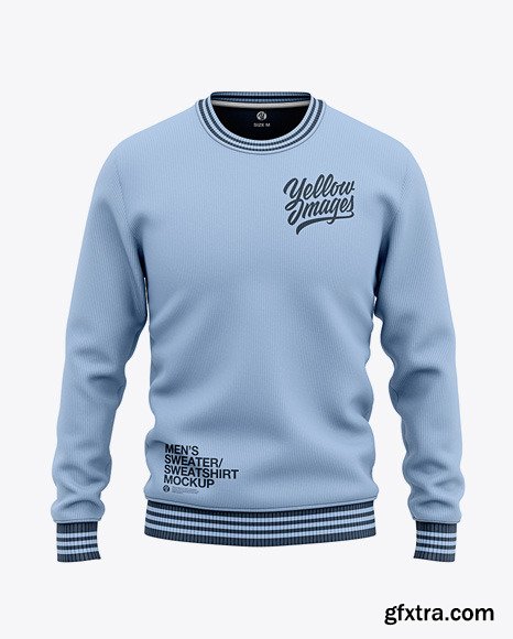 Men\'s Crew Neck Sweatshirt/Sweater Mockup 48592