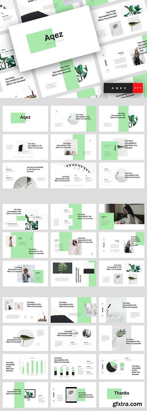 Aqez - Clean Powerpoint, Keynote and Google Slides Templates