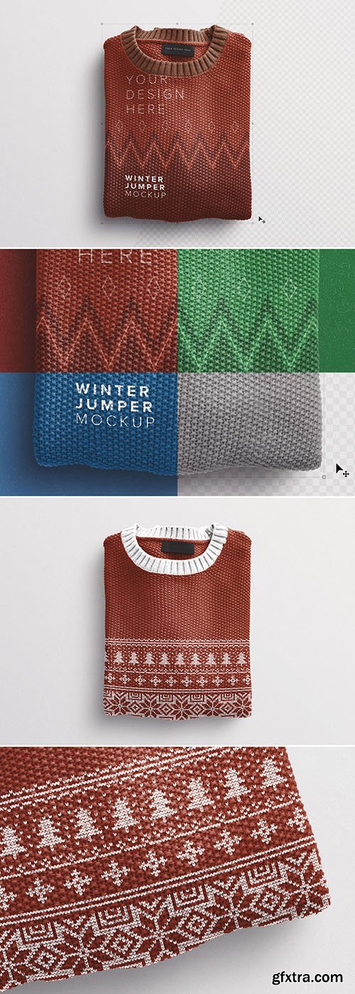 Winter Jumper Mockup 289174373 Winter Jumper Mockup 289174373