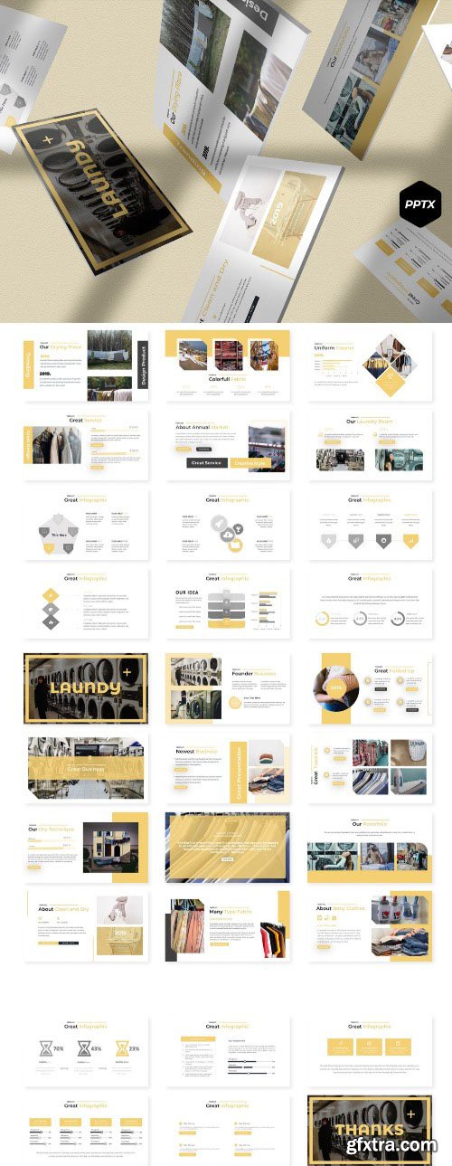 Laundry - Powerpoint, Keynote and Google Slides Templates Laundry - Powerpoint, Keynote and Google Slides Templates