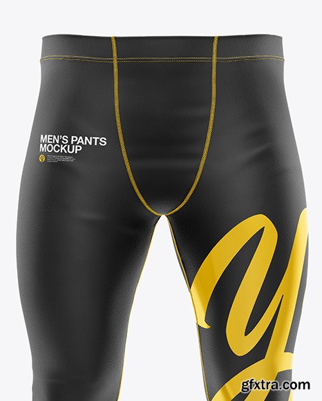 Download Men's Pants Mockup - Front View 48730 » GFxtra