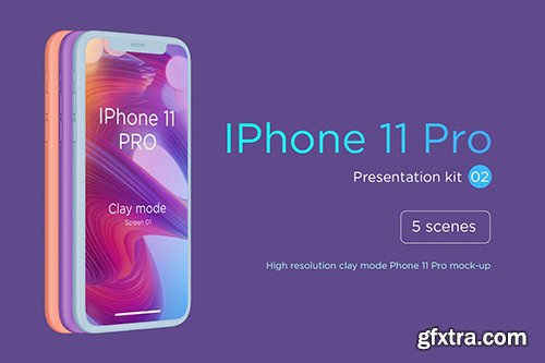 IPhone 11 Pro Clay Mode Mockup