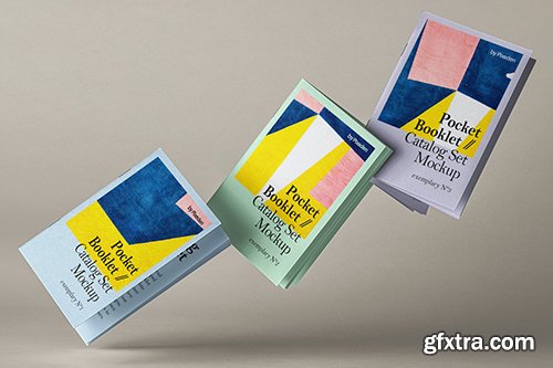 Catalog Psd Booklet Mockup Set