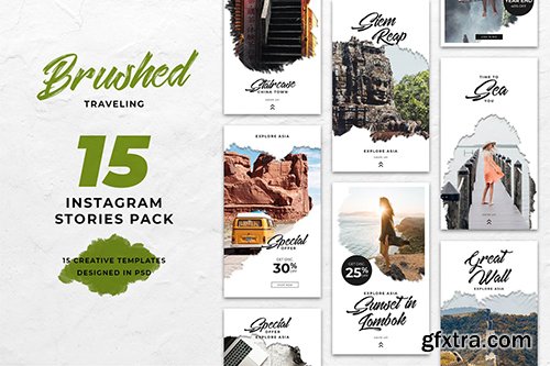 Travel Brush Instagram Stories