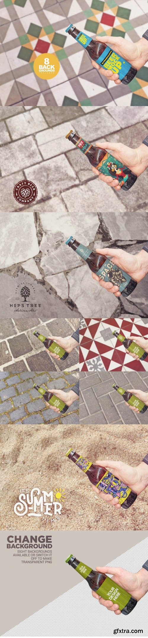 Get Beer Bottle Mockup Get Beer Bottle Mockup