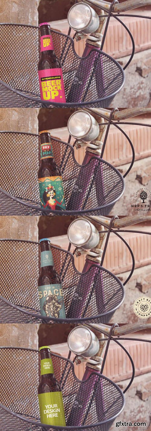 Bike Basket Beer Mockup Bike Basket Beer Mockup