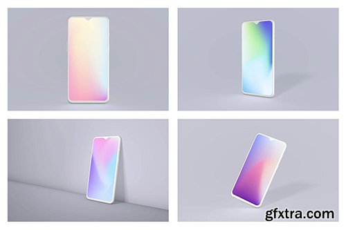 OnePlus 7 Clay Android Mockup Bundle OnePlus 7 Clay Android Mockup Bundle