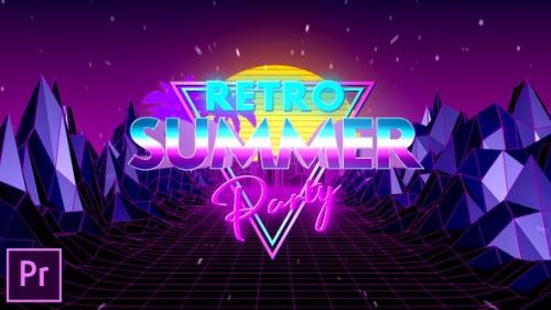 Udemy - Retro Summer Party Opener - Premiere Pro