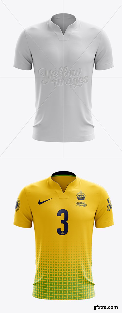 Soccer Jersey Mockup - Front View 11908