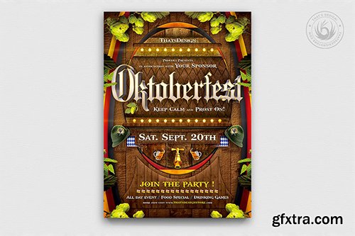 Oktoberfest Flyer Template V6 Oktoberfest Flyer Template V6