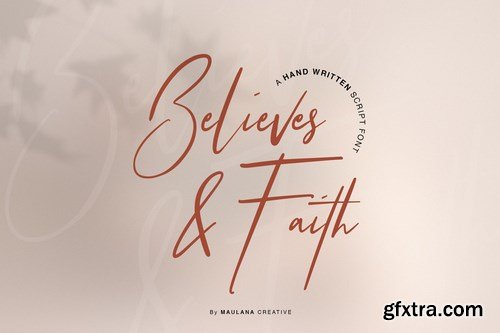 Believes And Faith Font