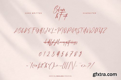 Believes And Faith Font
