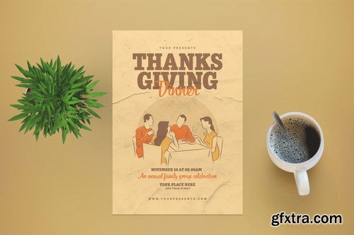 Thanksgiving Dinner Flyer