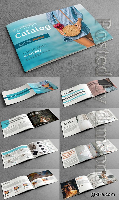Catalog Layout with Blue Accents 227543588 Catalog Layout with Blue Accents 227543588