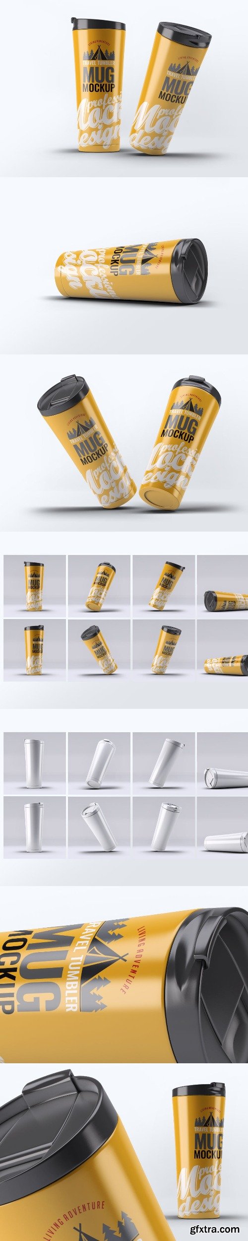 Travel Tumbler Mug Mock-Up