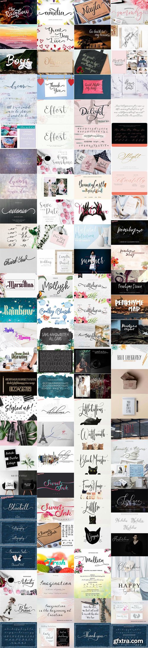 25 Gorgeous Calligraphy Fonts Collection